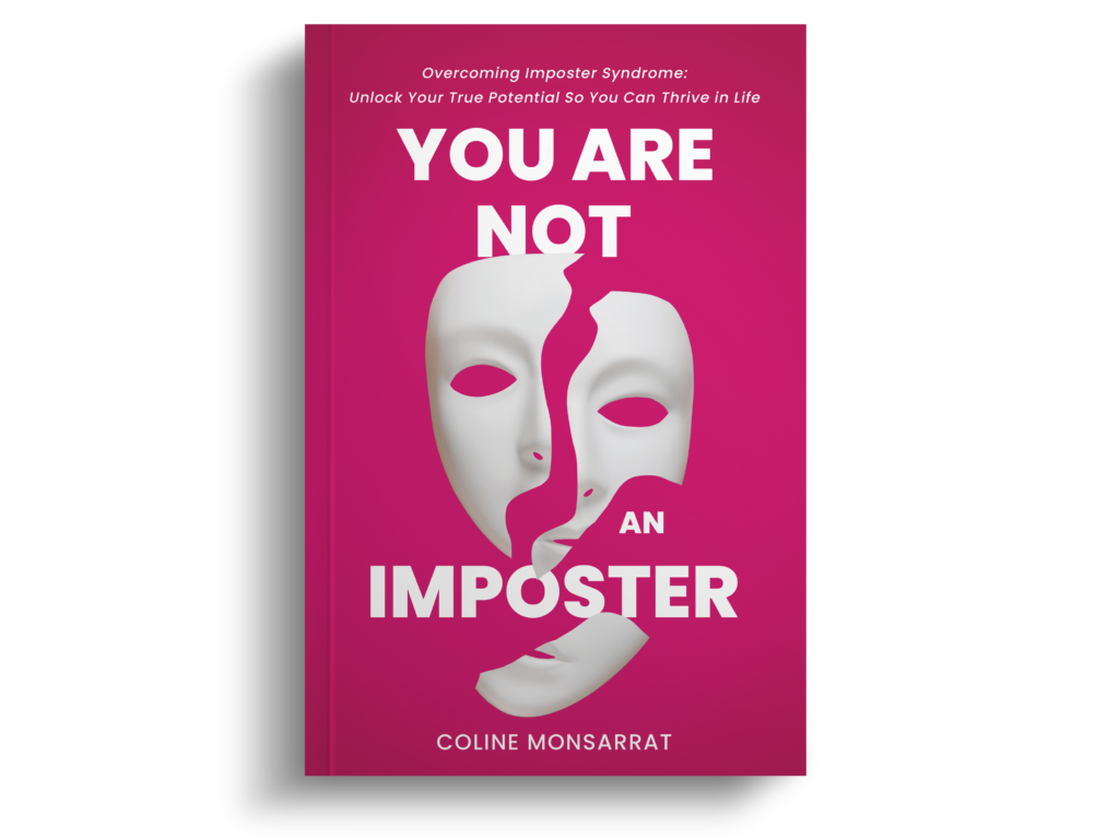 Book cover of the self-help book "You are not an imposter" by Coline Monsarrat