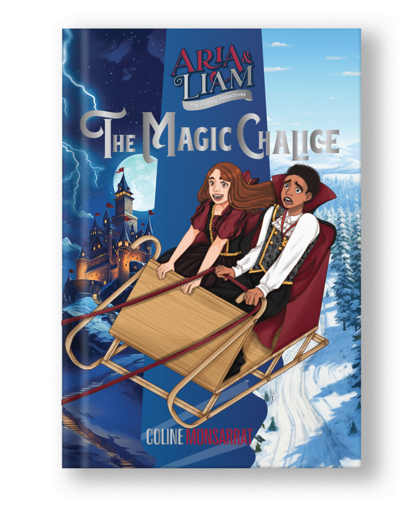 Book cover "The Magic Chalice" from the book series Aria & Liam