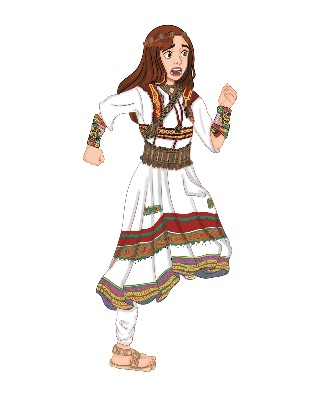 Aria running in the middle grade book "The Sun Disk"