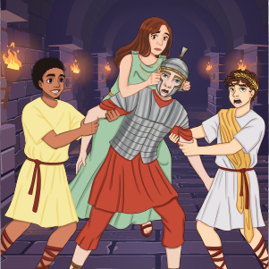 Aria and Liam in Enigma in Rome