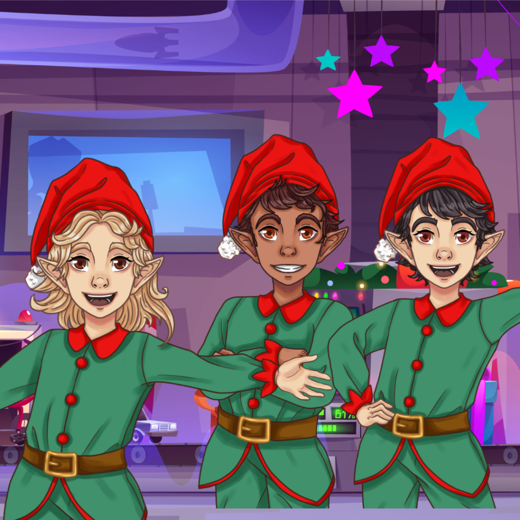 the elves in Aria & Liam and The Great Christmas Rescue