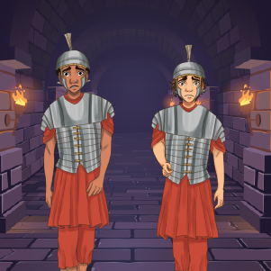 Liam and Titus in Enigma in Rome