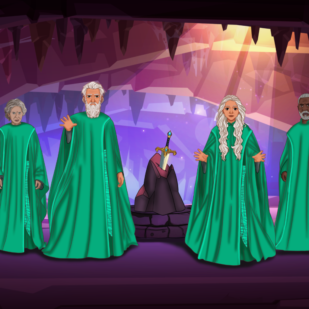 The Circle of Druids in Aria & Liam and The Druids' Secret