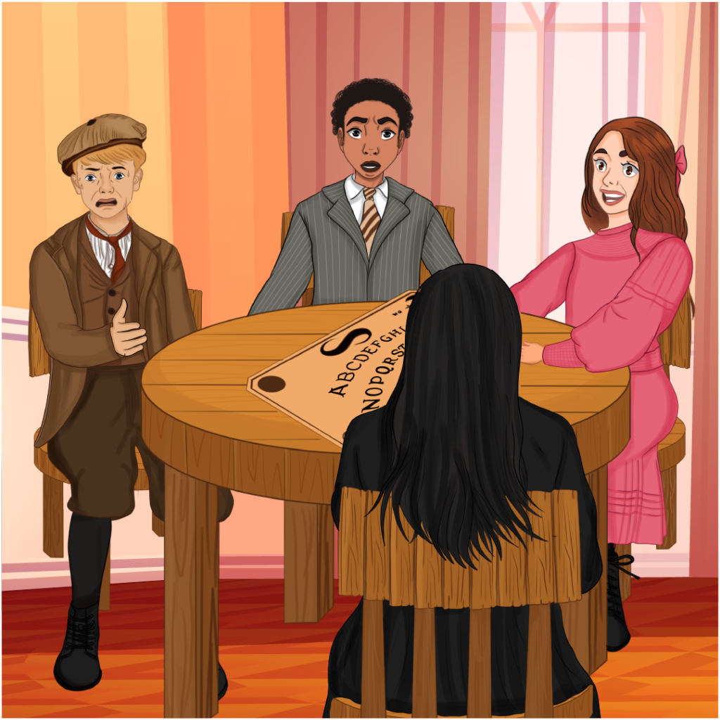 Aria and Liam in The Baker Street Mystery